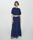 Фото #8 товара Women's Long Cotton Flared Skirt