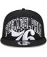 Фото #2 товара Men's Black Philadelphia 76ers Tip-Off 9FIFTY Snapback Hat