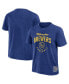 Фото #1 товара Darius Rucker Men's Collection by Heather Royal Milwaukee Brewers Cooperstown Collection Washed T-Shirt