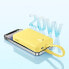 Фото #9 товара Портативное зарядное устройство Baseus Magnetic Mini Powerbank 10000mAh 20W с кабелем Lightning до iPhone 0.3м жёлтым