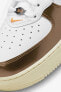 Фото #7 товара Air Force 1 Mid QS Leather Hakiki Deri Mücevher Ale Brown Kahverengi Sneaker Ayakkabı