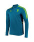 Men's Teal Juventus Team Training AEROREADY Quarter-Zip Top