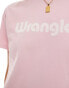 Фото #4 товара Wrangler front logo t-shirt in pink