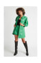 Фото #4 товара Women's Jess Faux Leather Button front Duster or Dress