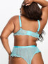 Фото #3 товара ASOS DESIGN Curve Brooke soft bra in turquoise