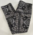 PacSun Mens Lightweight Drawstring Straight Leg Pants Black Paisley Size S