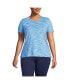 Фото #1 товара Women's Plus Size Moisture Wicking UPF Sun T-shirt