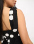 Фото #3 товара ASOS DESIGN tie strap sun top with pephem in polka dot print