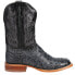 Фото #1 товара Tony Lama Quaid Ostrich Square Toe Cowboy Mens Grey Casual Boots TL5355