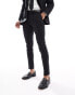 Фото #2 товара ASOS DESIGN skinny linen mix suit trousers in black