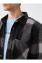 Фото #7 товара Regular Fit Uzun Kollu Ekose Erkek Oduncu Gömlek Ceket