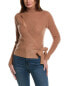 Фото #1 товара Incashmere Wrap Front Cashmere Sweater Women's Brown Xl