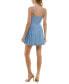 Juniors' Sleeveless Pleat-Skirt Fit & Flare Dress
