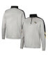 Men's Gray and Black UCF Knights Bushwood Fleece Quarter-Zip Jacket
