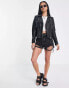 Barney's Originals Petite Clara real leather jacket