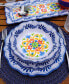 Flores 12 Pc Dinnerware Set, Service For 4