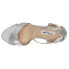 Nina Venus Ankle Strap Womens Silver Dress Sandals VENUS-046