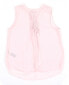 Womens NYDJ Pink Pleat Back Sleeveless Split Neck Blouse size S 150381