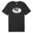 Фото #1 товара Puma Graphics Execution Crew Neck Short Sleeve T-Shirt Mens Black Casual Tops 68