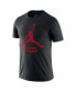 Фото #3 товара Nike Men's Black Miami Heat Essential Jumpman T-Shirt