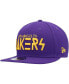 ფოტო #4 პროდუქტის Men's Purple Los Angeles Lakers Rocker 9FIFTY Snapback Hat
