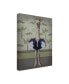 Фото #2 товара Fab Funky Ostrich and Pearls, Full Canvas Art - 36.5" x 48"