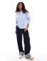 Фото #4 товара Selected classic button down striped shirt in blue