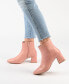 ფოტო #19 პროდუქტის Women's Tabbie Pointed Toe Block Heel Dress Booties