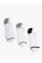 3'lü Patik Çorap Seti Renk Bloklu