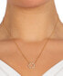 ფოტო #2 პროდუქტის Cubic Zirconia Circle Pendant Necklace, 16" + 2" extender, Created for Macy's