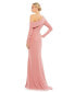 ფოტო #2 პროდუქტის Women's Ieena Drop Shoulder Long Sleeve Column Gown