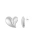 Фото #2 товара Tarnish Resistant Oversized Puffy Heart Earrings