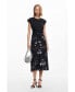 ფოტო #1 პროდუქტის Women's Midi dress with text