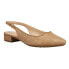 Фото #2 товара Easy Spirit Cassius Pointed Toe Sling Back Pumps Womens Brown Dress Casual E-CAS