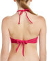 Фото #2 товара PilyQ 262604 Women's Embroidered Stella Magenta Bikini Top Swimwear Size M