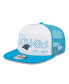 Фото #1 товара Men's White, Blue Carolina Panthers Banger 9FIFTY Trucker Snapback Hat