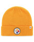 Фото #1 товара Men's '47 Gold Pittsburgh Steelers Secondary Basic Cuffed Knit Hat