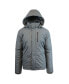Фото #12 товара Spire By Galaxy Men's Heavyweight Presidential Tech Jacket with Detachable Hood