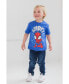 Фото #3 товара Toddler Boys Spidey and His Amazing Friends 4 Pack Pullover T-Shirts Red / Blue/ Black / Green