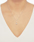 ფოტო #2 პროდუქტის Aquamarine (7/8 ct. t.w.) & Diamond (1/20 ct. t.w.) 18" Pendant Necklace in 14k White Gold