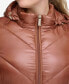 Plus Size Shine Hooded Packable Puffer Coat, Created for Macy's