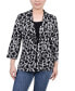 ფოტო #1 პროდუქტის Petite 3/4 Sleeve Two-Fer Top