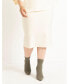 Фото #2 товара Plus Size Midi Sweater Skirt - 14/16, Buttercream