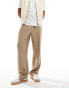 Фото #1 товара ASOS DESIGN co-ord baggy trousers in beige pinstripe