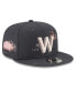 Big Boys and Girls Graphite Washington Nationals City Connect 9FIFTY Snapback Adjustable Hat