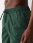 Bershka crinkle swimshort in green