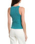 Фото #2 товара Ganni Melange Sleeveless Sweater Women's Green Xxs