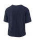 ფოტო #4 პროდუქტის Women's Navy, Silver Dallas Cowboys High Hip Fashion T-shirt