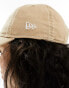 New Era NY washed 9twenty cap with contrast stitch in beige