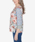 ფოტო #4 პროდუქტის Scottsdale Women's Floral Geometric Triple Knot Top